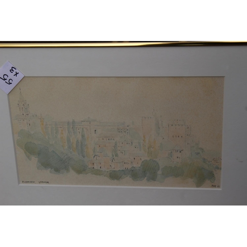 174 - 3 X SIGNED WATERCOLOURS BY PETER HUGHES
LARGEST 30 X 35CM