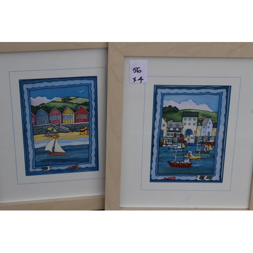 175 - 4 X F&G COLOURFUL COAST SCENES