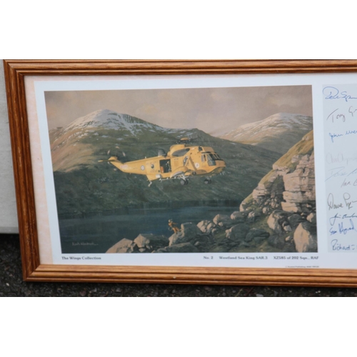 195 - SIGNED THE WEST LAND SEA KINGS PICTURE
47 X 26CM