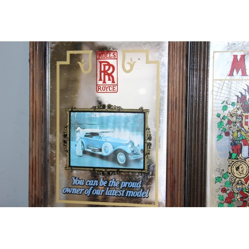 205 - ROLLS ROYCE AND MARTINI ADVERTISING MIRROR
36 X 28CM