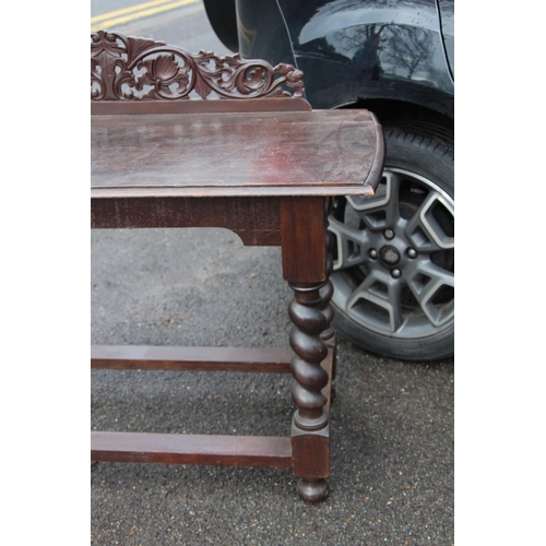 28 - VINTAGE BARLEY TWIST CONSOLE TABLE 
53 X 117 X 73CM