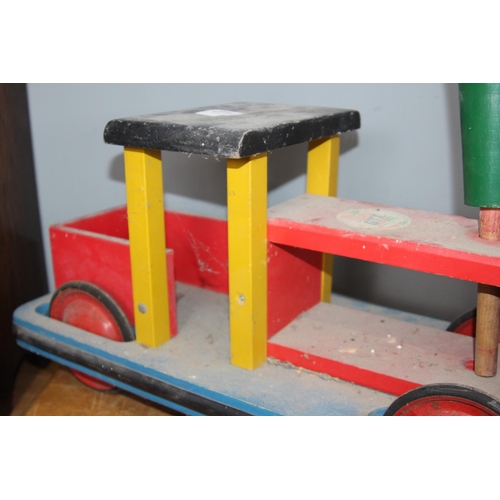 292 - VINTAGE WOODEN TOY TRAIN
61 X 37CM