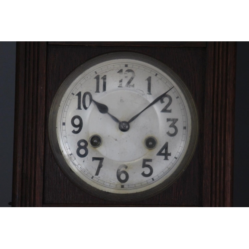 342 - OAK WALL CLOCK