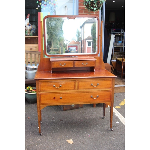 35 - EDWARDIAN DRESSING TABLE
107 X 51 X 160CM