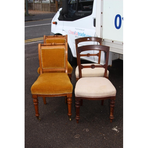 37 - 4 X VINTAGE CHAIRS