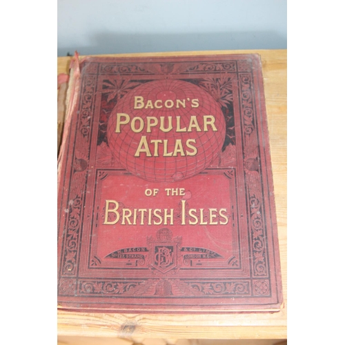 453 - VINTAGE ATLAS AND BIBLE