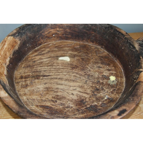 478 - ETHNIC WOODEN BOWL 
42CM WIDEST