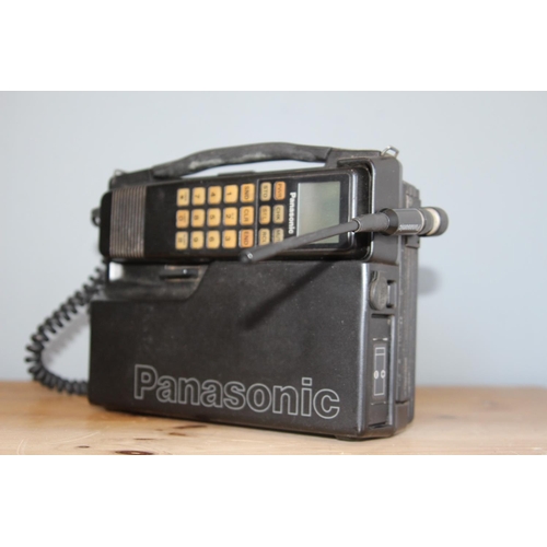 505 - VINTAGE ORGINAL PANASONIC BRICK MOBILE PHONE