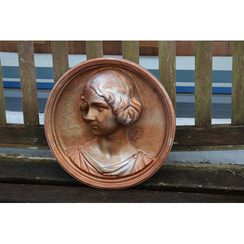 53 - VINTAGE LADIES HEAD WALL PLAQUE
35CM