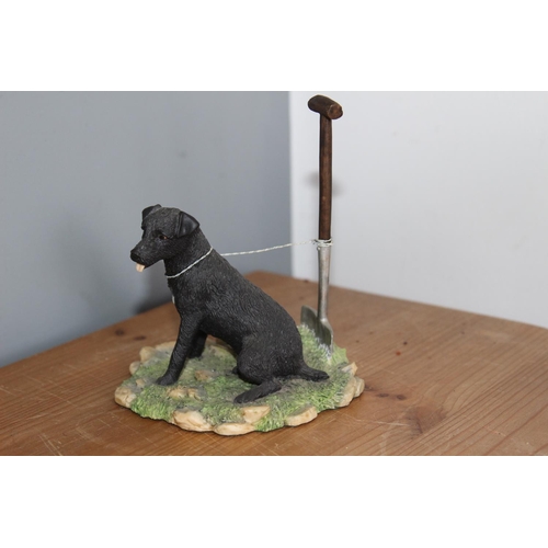 534 - BORDER FINE ARTS DOG ON LEAD FIGURE
12CM HIGH