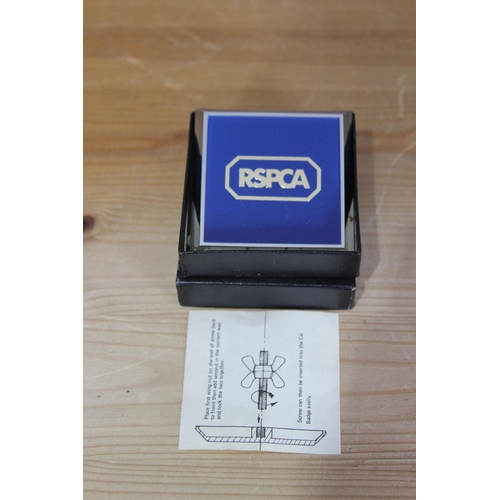 592 - VINTAGE RSPCA CAR BADGE