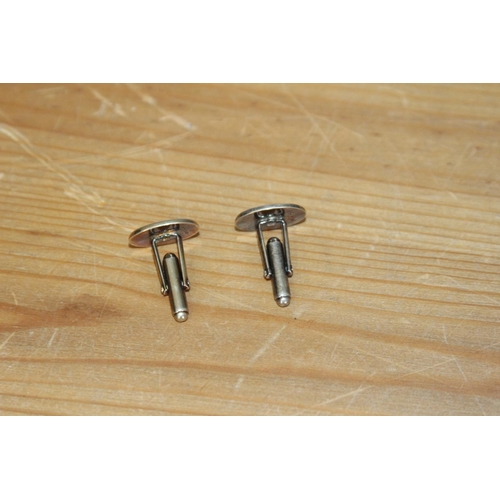 624 - PAIR OF SILVER MASONIC CUFFLINKS