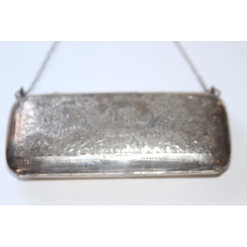 658 - SILVER PURSE - CHESTER 1915 - E J TREVITT & SONS - 82grams INCLUDES LINING