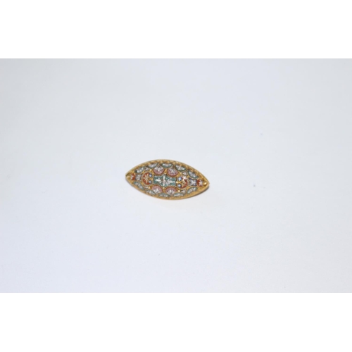 679 - 18CT GOLD TESTED MICRO MOSAIC BROOCH