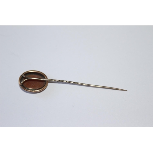 680 - 9CT CAMEO STICK PIN