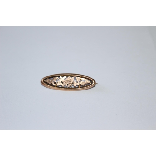 681 - 9CT GOLD BROOCH - 2.3 grams