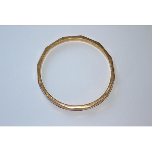 695 - 9CT GOLD BANGLE - 13.2GRAM