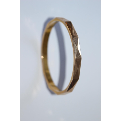 695 - 9CT GOLD BANGLE - 13.2GRAM