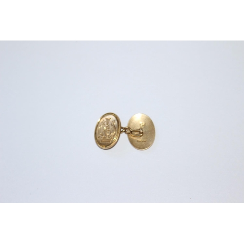 705 - 18CT GOLD CUFFLINKS 11.15 GRAMS