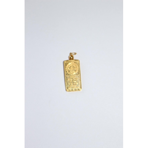 717 - CHINESE 999 GOLD INGOT - 7.485 GRAMS