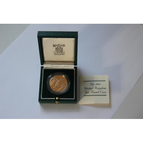 727 - ROYAL MINT £2 GOLD COIN PROOF