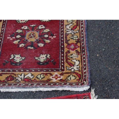 86 - 2 X VINTAGE MIDDLE EASTERN RUGS
80 X 80CM