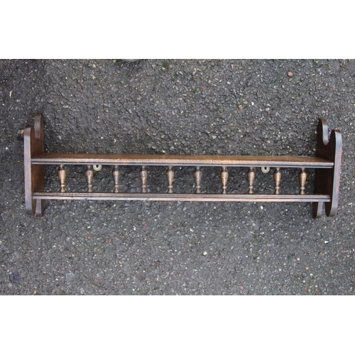 25 - OAK PLATE SHELF
63 X 24 X 12CM