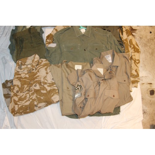 397 - QUANTITY OF MILITARY CLOTHES - 11 PIECES