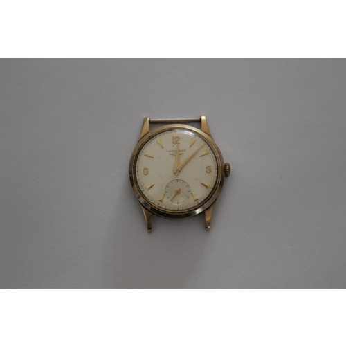 636 - 9CT GOLD GENTLEMEN'S LONGINES WATCH