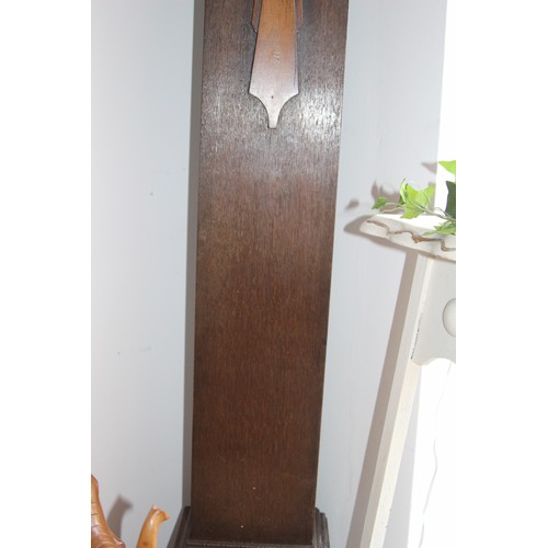 370 - 1930's DECO GRANDMOTHER CLOCK
155CM TALL