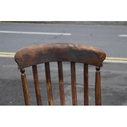 39 - ANTIQUE WINDSOR STYLE GRANDAD CHAIR
60CM X 106CM