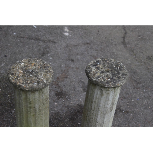 62 - PAIR OF STONE PILLARS
64CM X 28CM