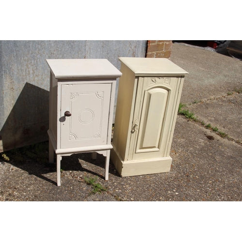 115 - 2 X PAINTED POT CUPBOARDS