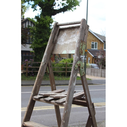 187 - 2 X WOODEN LADDERS