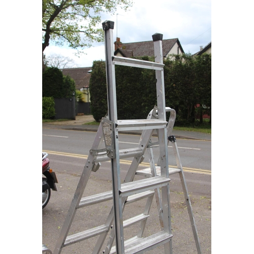 188 - 3 X ALUMINUM LADDERS