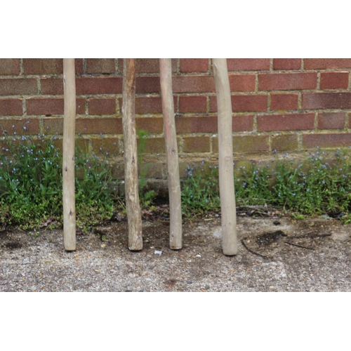 197 - 4 X WOODEN THEATRICAL SPEARS