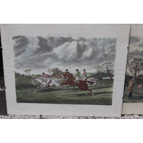 232 - QUANTITY OF VINTAGE HUNTING PRINTS
LARGEST 60 X 50CM