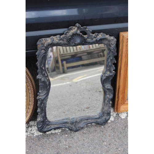 234 - 3 X VINTAGE MIRRORS
LARGEST 38 X 58CM