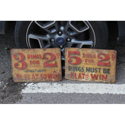 236 - 2 X VINTAGE TIN SIGNS