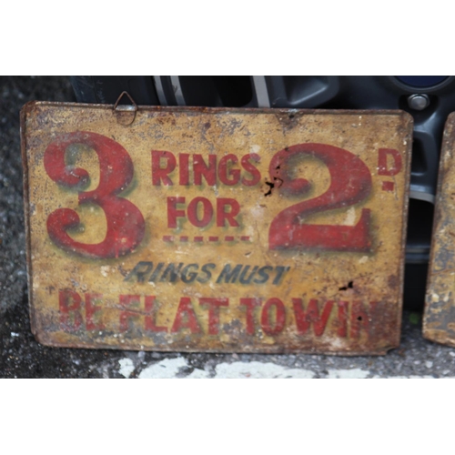 236 - 2 X VINTAGE TIN SIGNS