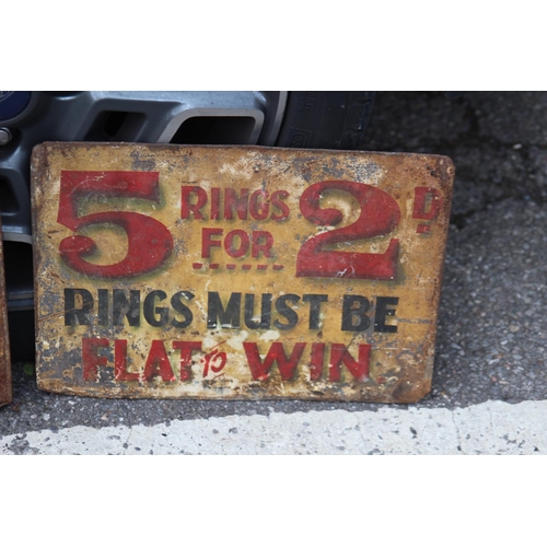 236 - 2 X VINTAGE TIN SIGNS