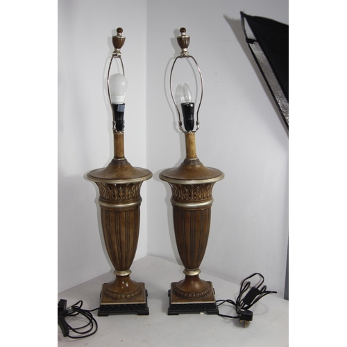 271 - PAIR OF LAMPS - ONE A/F
84CM