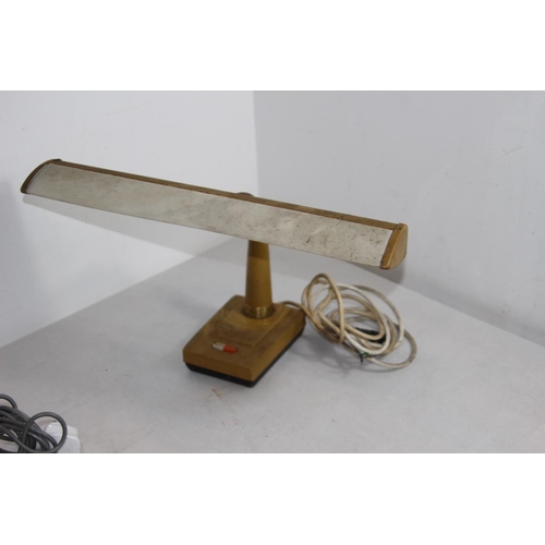 275 - 2 X RETRO READING LAMPS AND ONE OTHER - ONE A/F
40CM