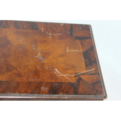 389 - ANTIQUE WOODEN BOX
33 X 23CM