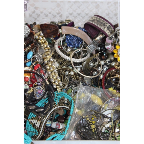 404 - BOX OF COSTUME JEWELLERY AND WATCHES