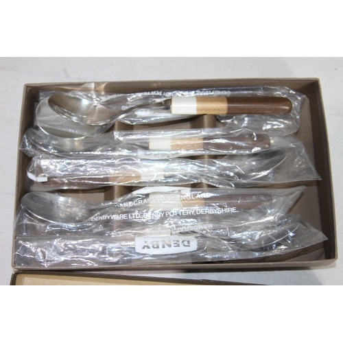 433 - 7 BOXES OF DENBY FLATWARE