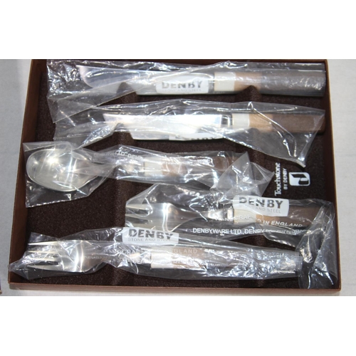 433 - 7 BOXES OF DENBY FLATWARE