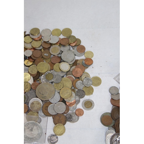 434 - LARGE QUANTITY OF ASSORTED COINS