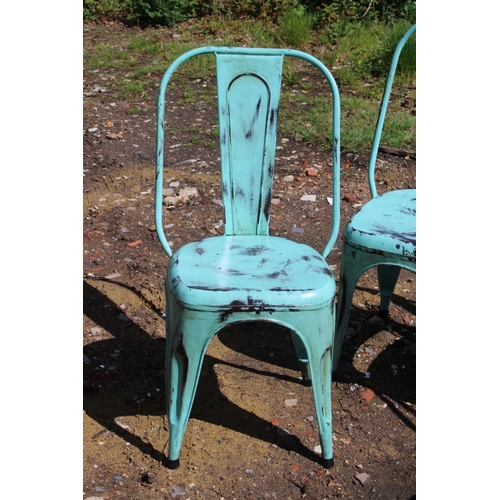 44 - 4 X RETRO STYLE METAL CHAIRS
42 X 93 X 40CM