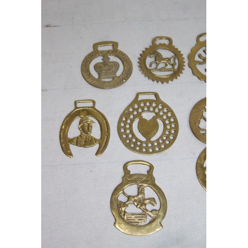 444 - QUANTITY OF HORSE BRASSES